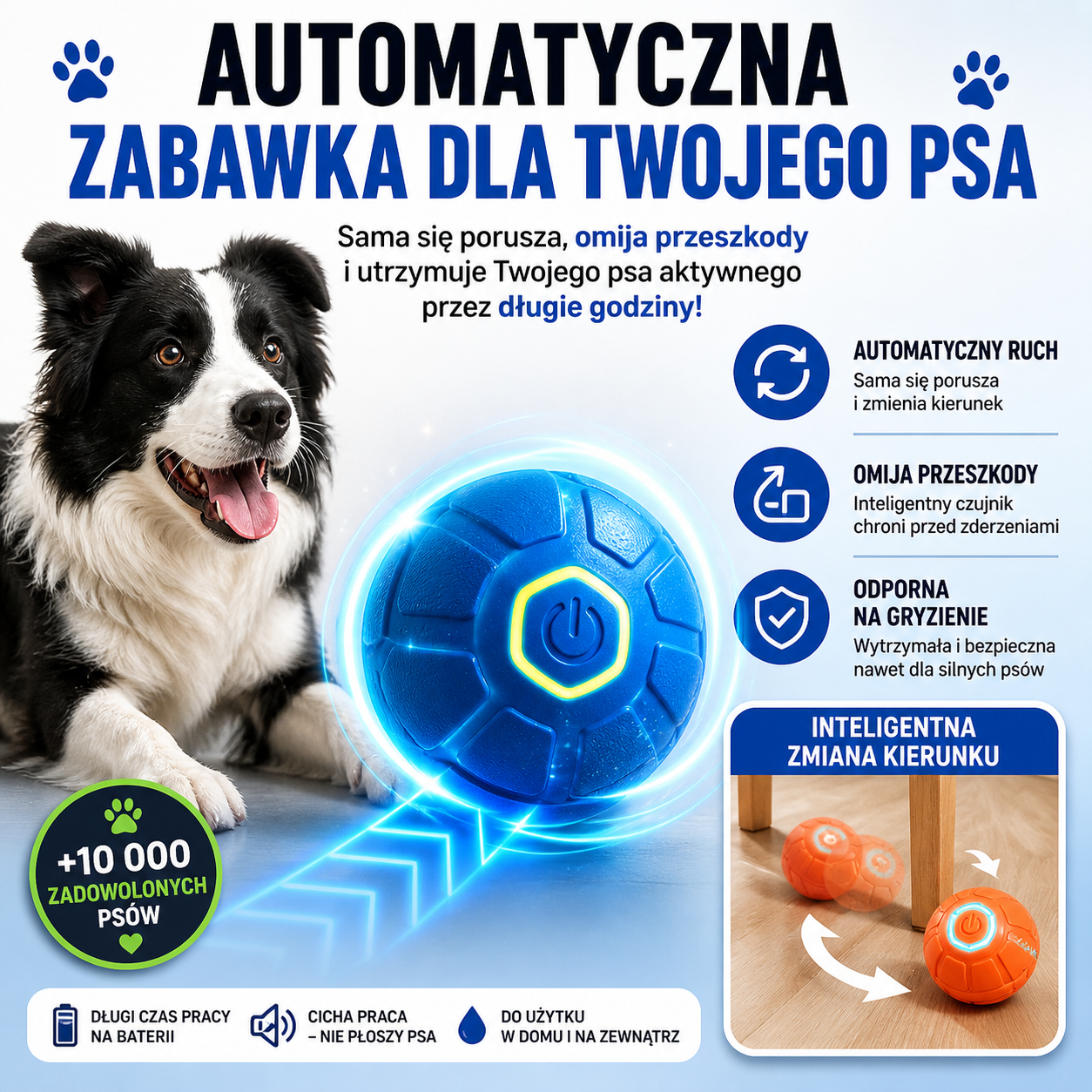PawVibe™ Smart Ball – interaktywna piłka dla psa